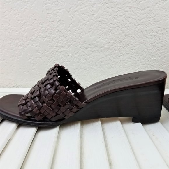 Cole Haan | Brown Slip-on Wedge Sandals - … - Picture 3 of 8
